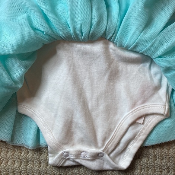 Disney Minnie Mouse Tutu Baby Peter Pan Collar Bodysuit Dress Outfit 9-12 months - Picture 5 of 6